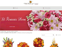 Tablet Screenshot of pelhamflowersbydesiree.net